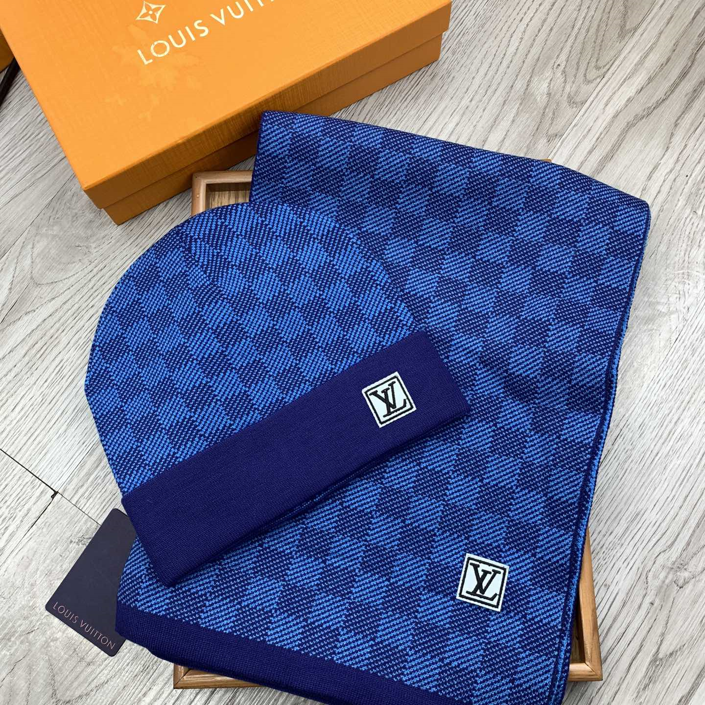 Louis Vuitton Knitted Hat+Scarf 5-Color