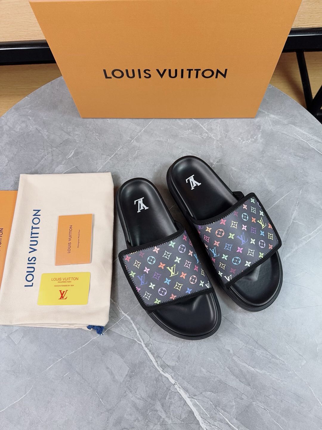 Louis Vuitton Pool Pillow Flat Comfort Slippers Size 36-46