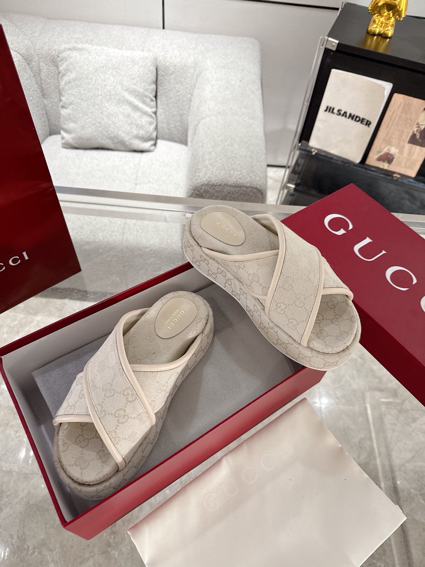 Gucci Platform Sandal Slippers Size 36-44
