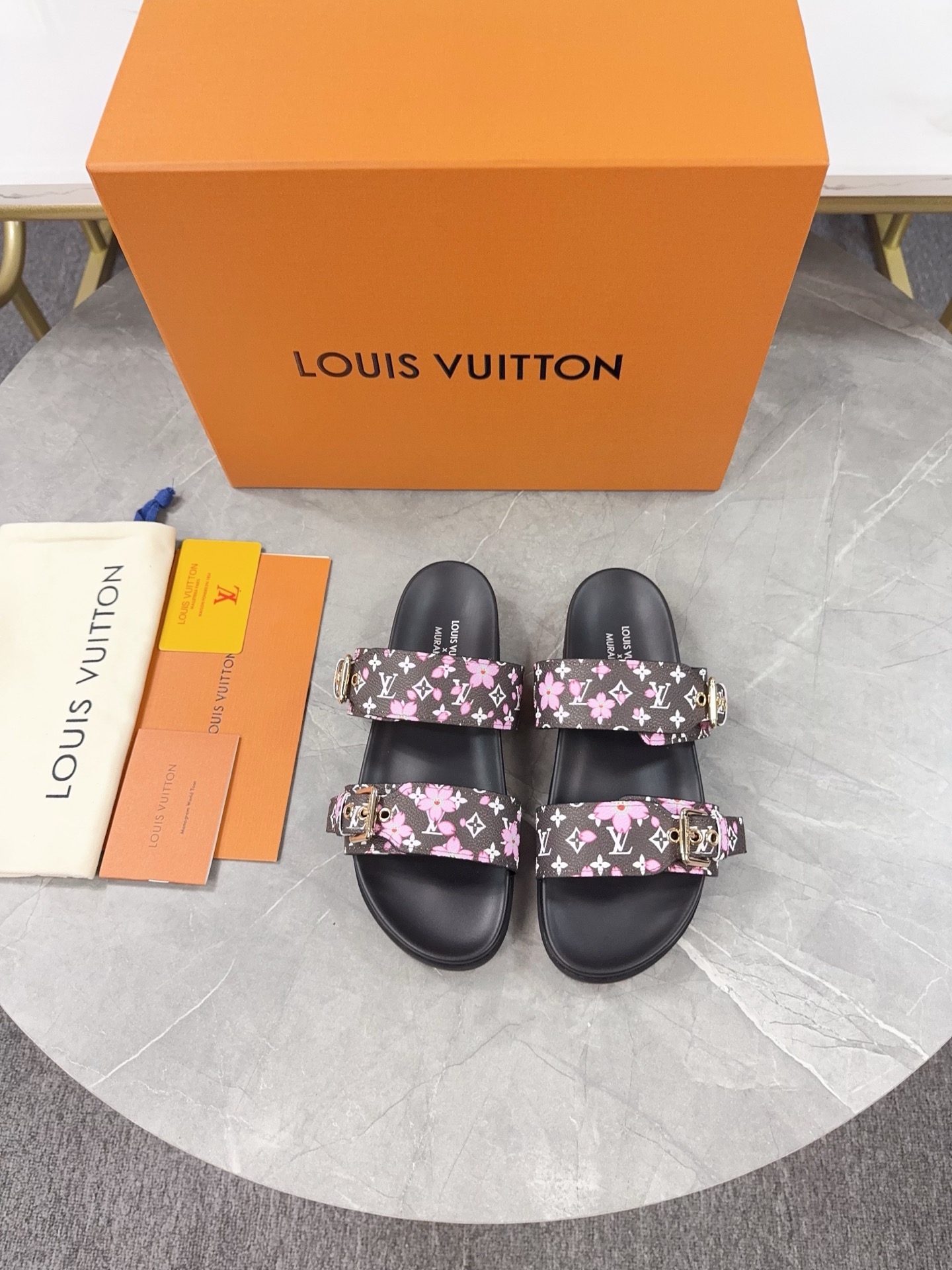 Louis Vuitton Pool Pillow Flat Comfort Slippers Size 36-46