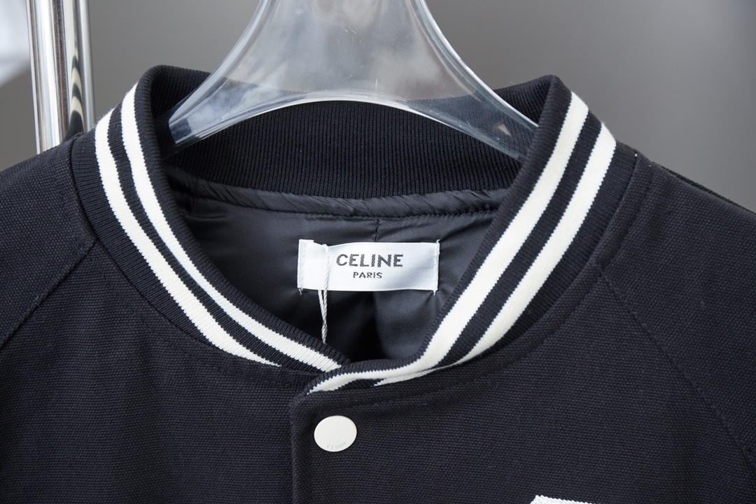 Celine 25SS NEW Embroider Baseball uniform Jacket Size S-XL