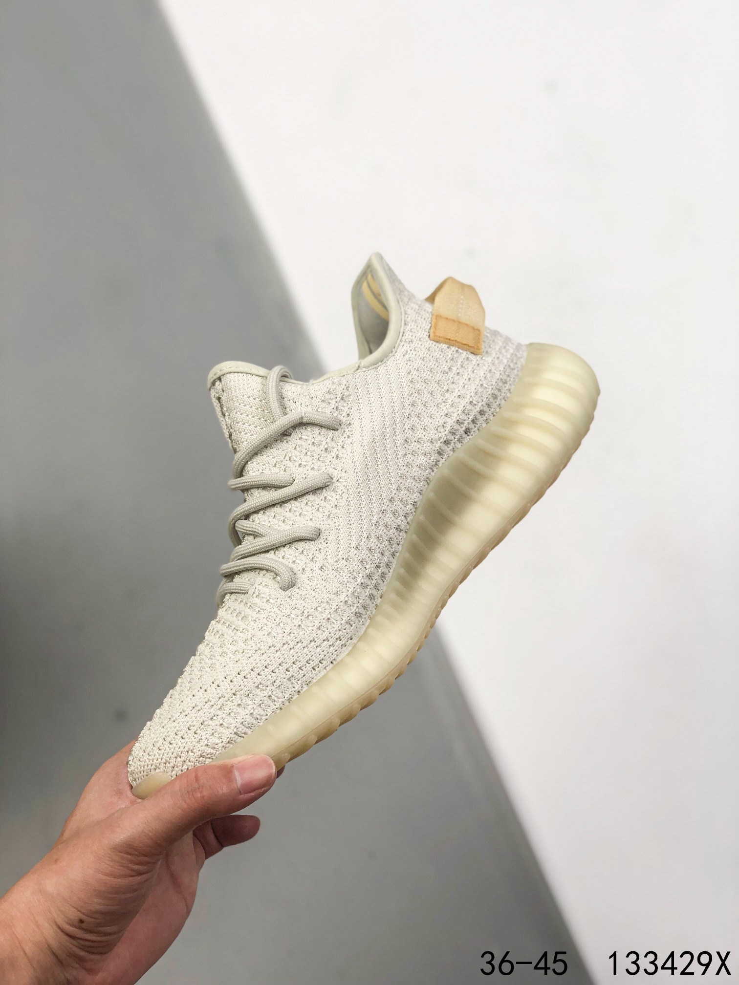 Yeezy 350 Boost 350 V2 Mens/Women Sneakers Shoes Light Yellow 36 - 45