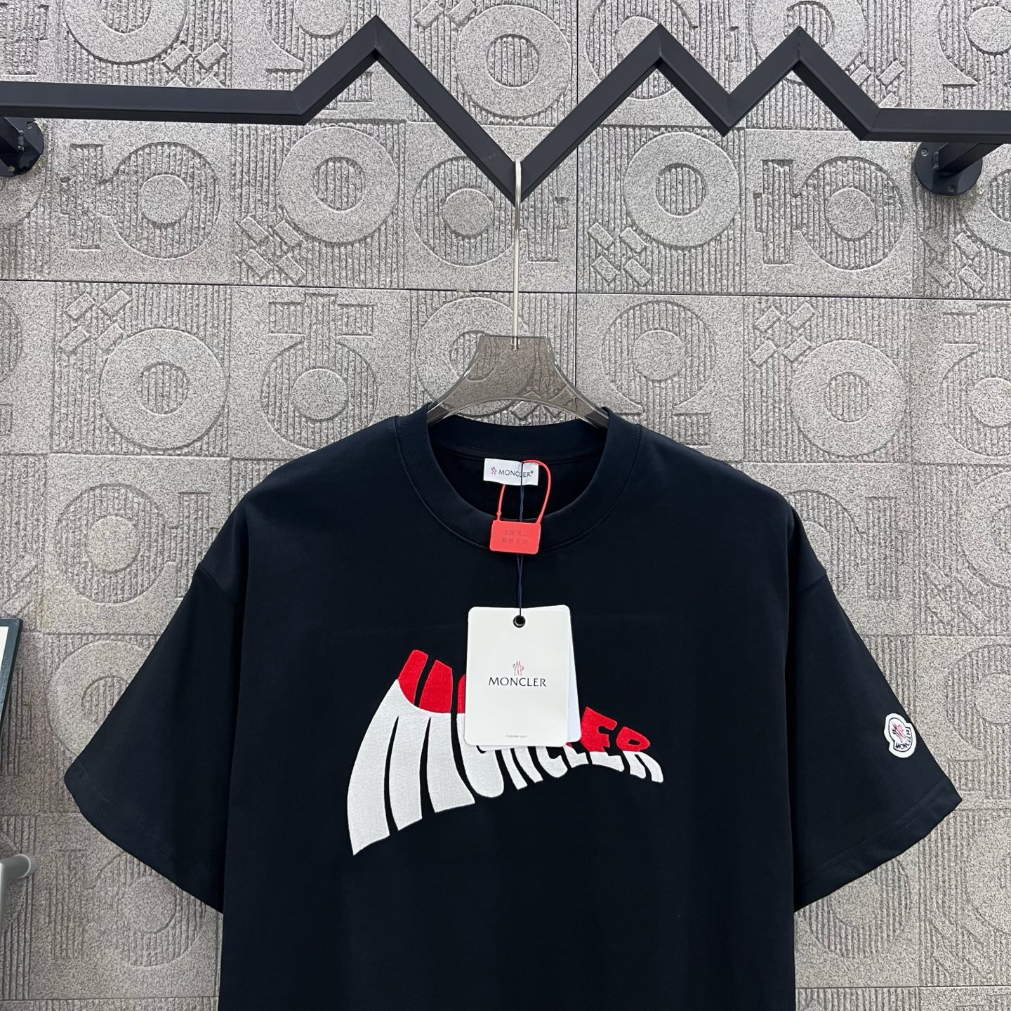 Moncler T Shirt  Embroider Logo Size XS-L