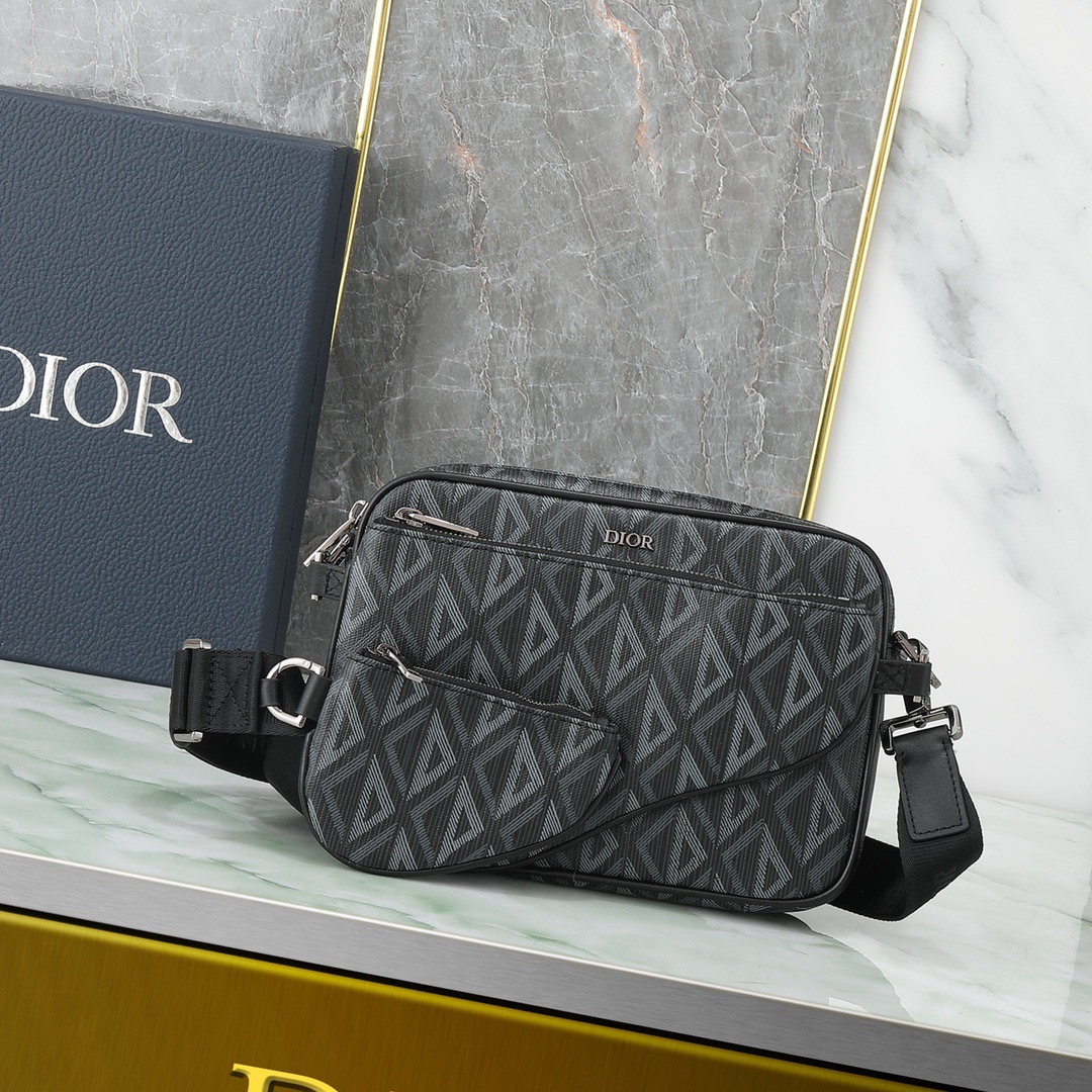 Dior CD Diamond Mens Shoulder Bags Size 23*16.5*4cm