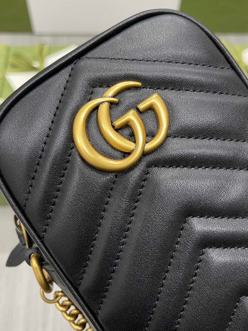 Gucci GG Marmont Bucket Women Shoulder Bags Size 10.5*17*5cm