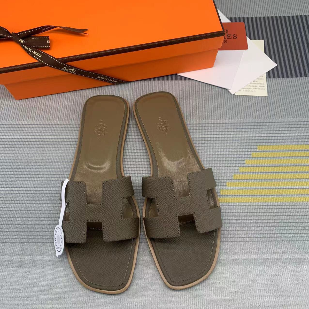 Hermes Oran Slippers Size 35-41 14-Color