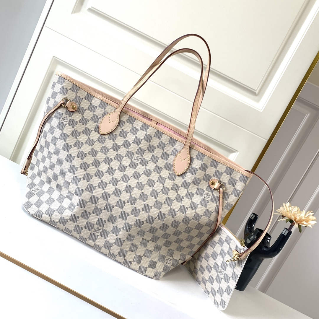 Louis Vuitton N41605 Neverfull Women Bags Pink Size 32*29*17cm