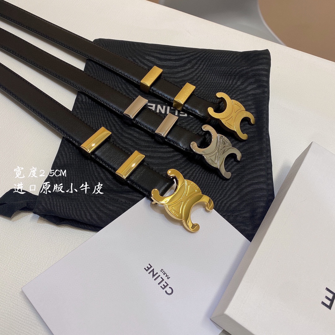 Celine Women Belt Width 2.5cm