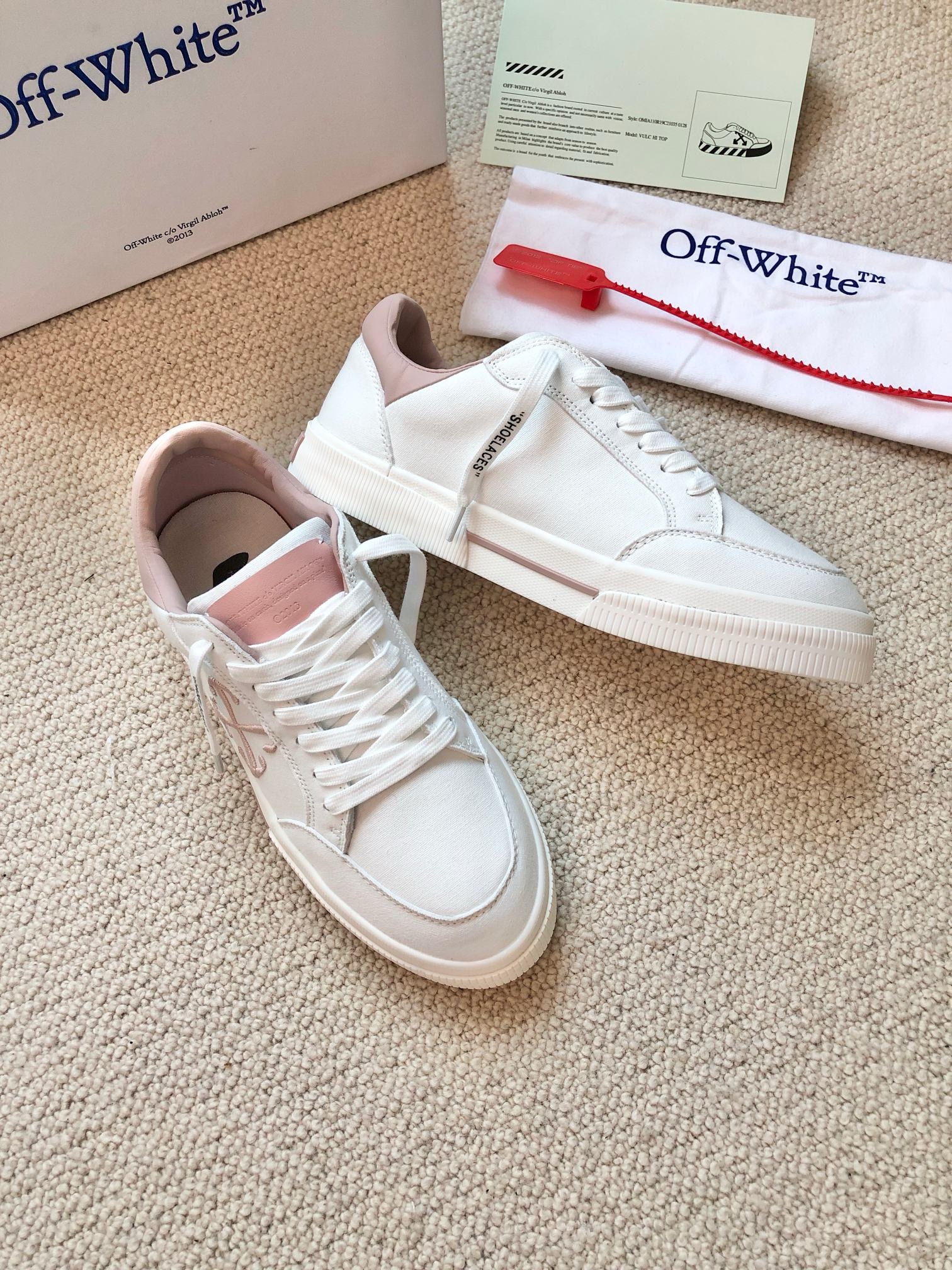 OFF White 2024ss New Low Vulcanized Sneaker Size 36-45