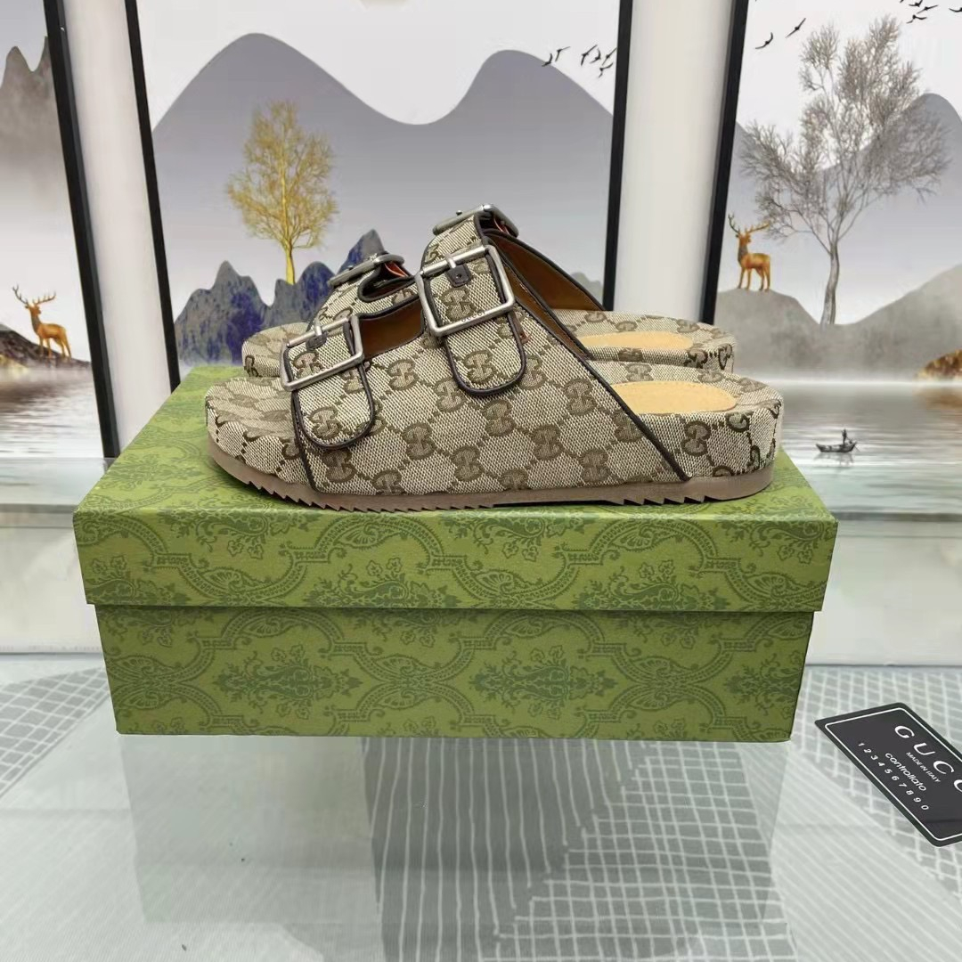 Gucci Sandal Slippers with Straps Size 39-46 5-Color