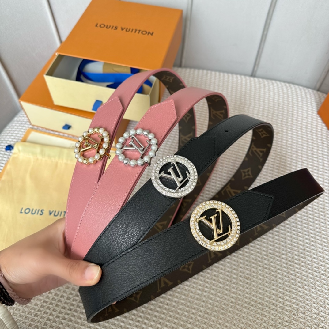 Louis Vuitton Women Belt Width 3.5cm