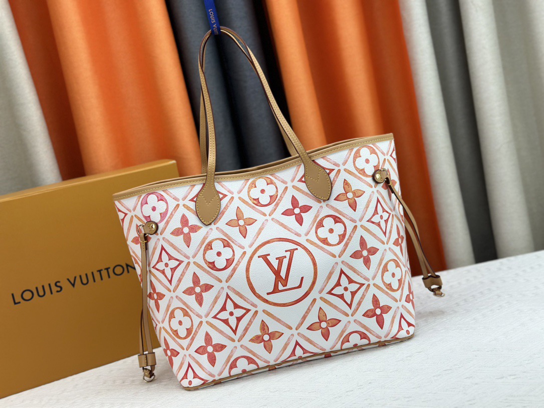 Louis Vuitton M25317 Neverfull MM Shopping Bags Size 31*28*14cm
