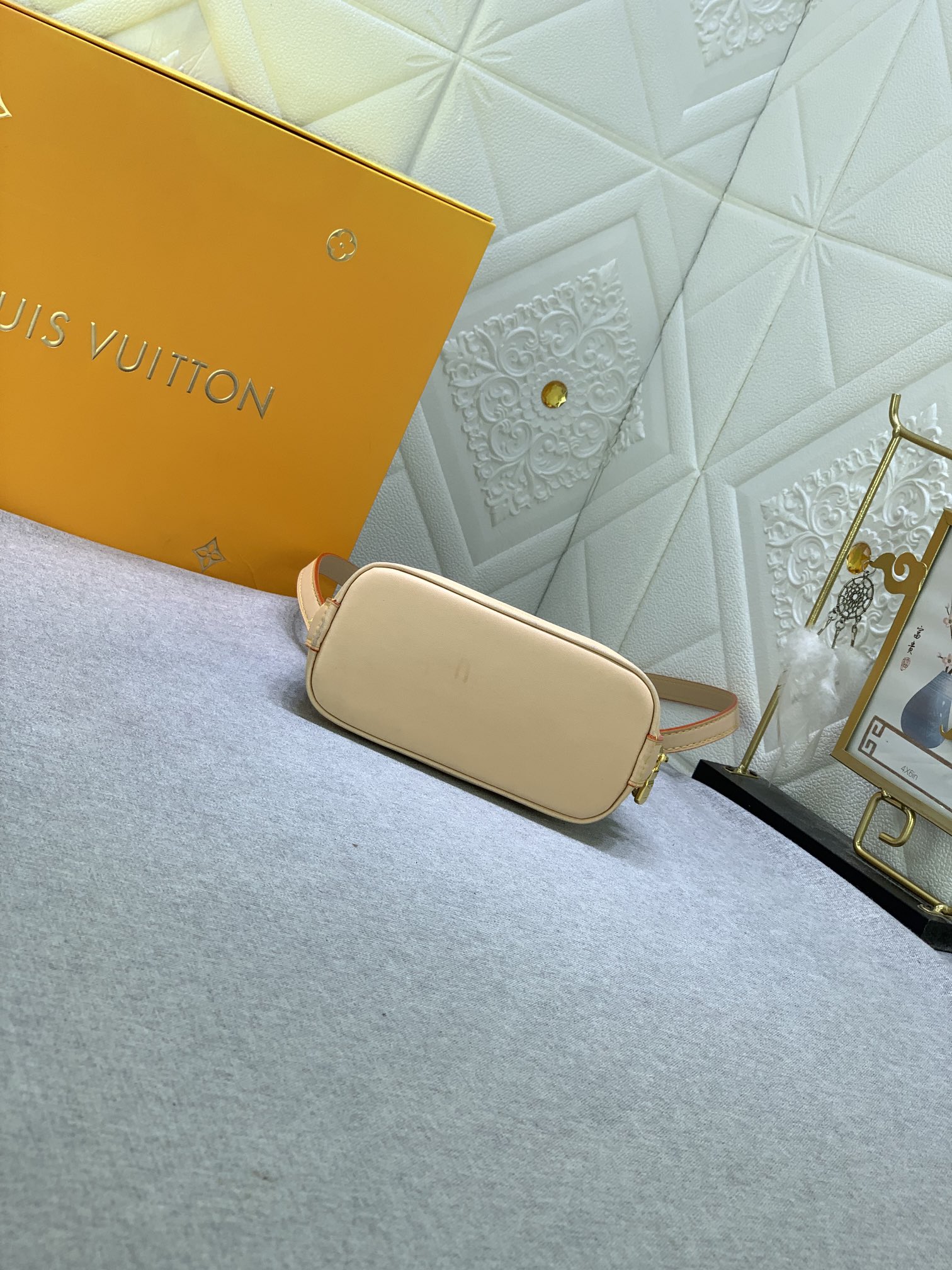 Louis Vuitton M82717 Alma Nano Denim Cowboy Women Shoulder Bags Size 18*12*8cm