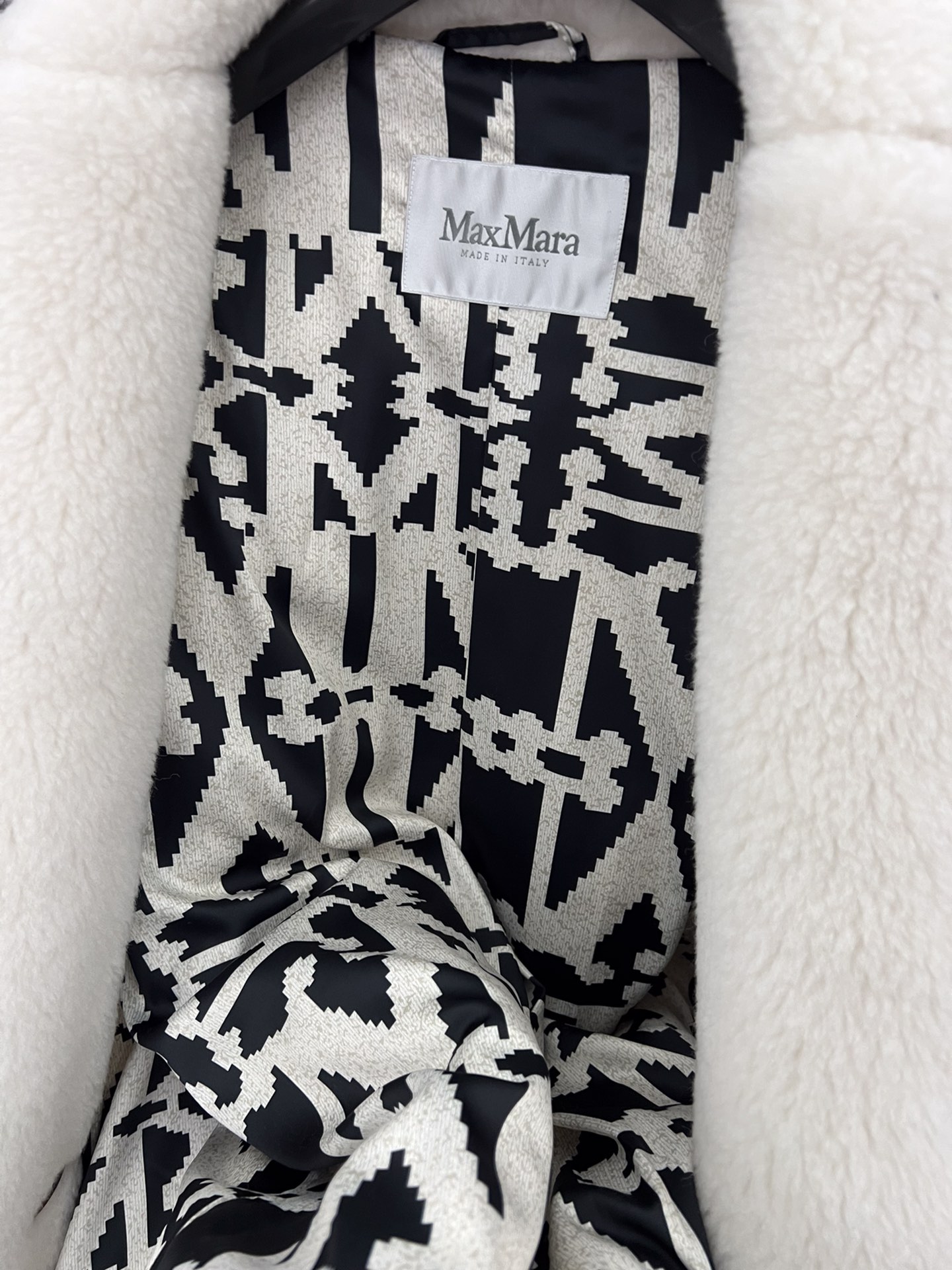 Max Mara Teddy fur long coat Size XS-M