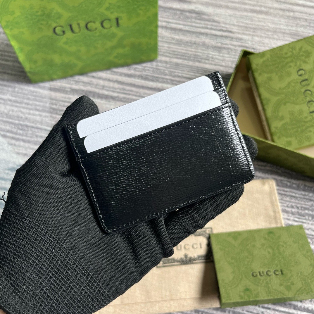 Gucci Kartenetui Mit Gucci Schriftzug 10 × 7 cm