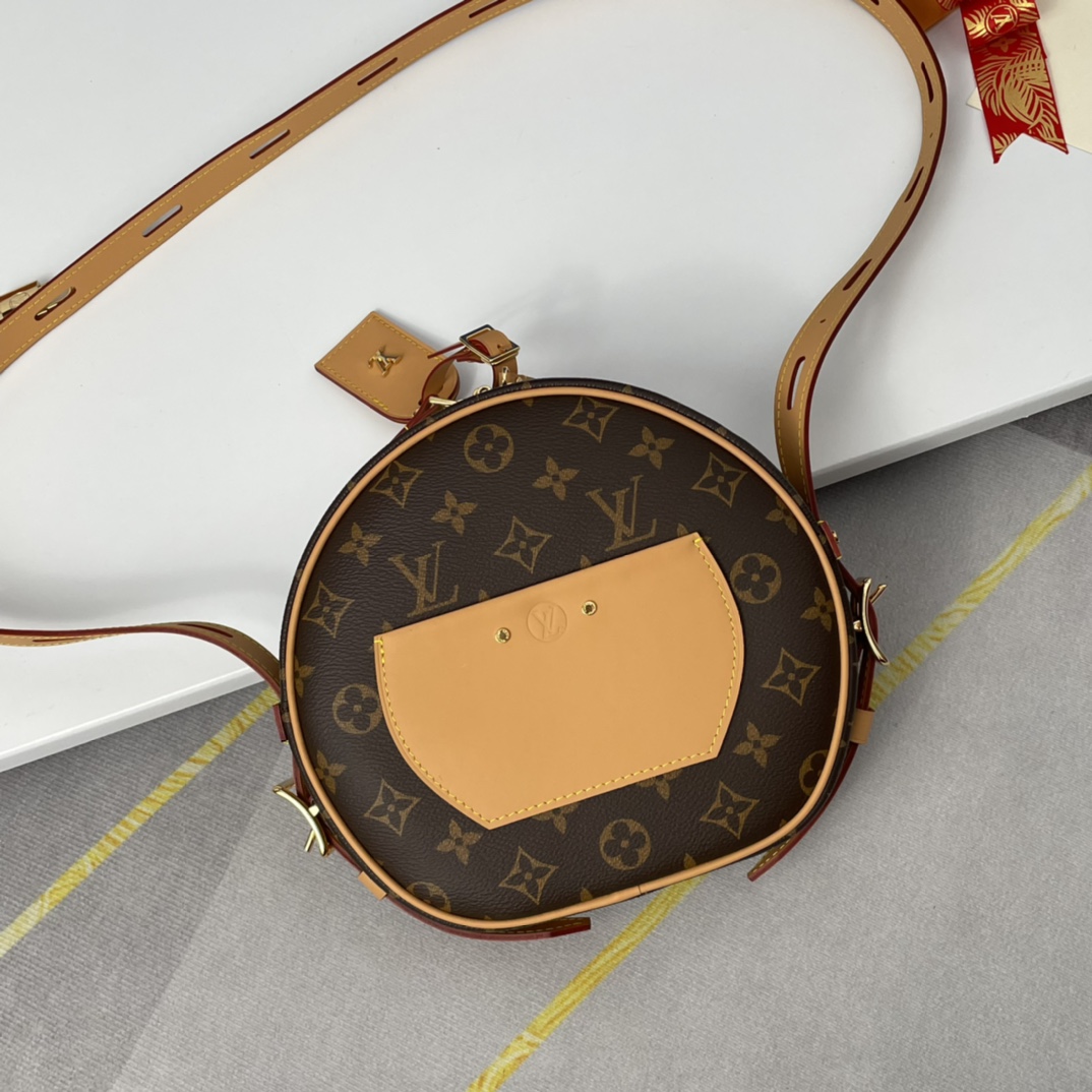 Louis Vuitton M45647 Boite Chapeau Souple Women Shoulder Bags Size 22.5*20*8cm