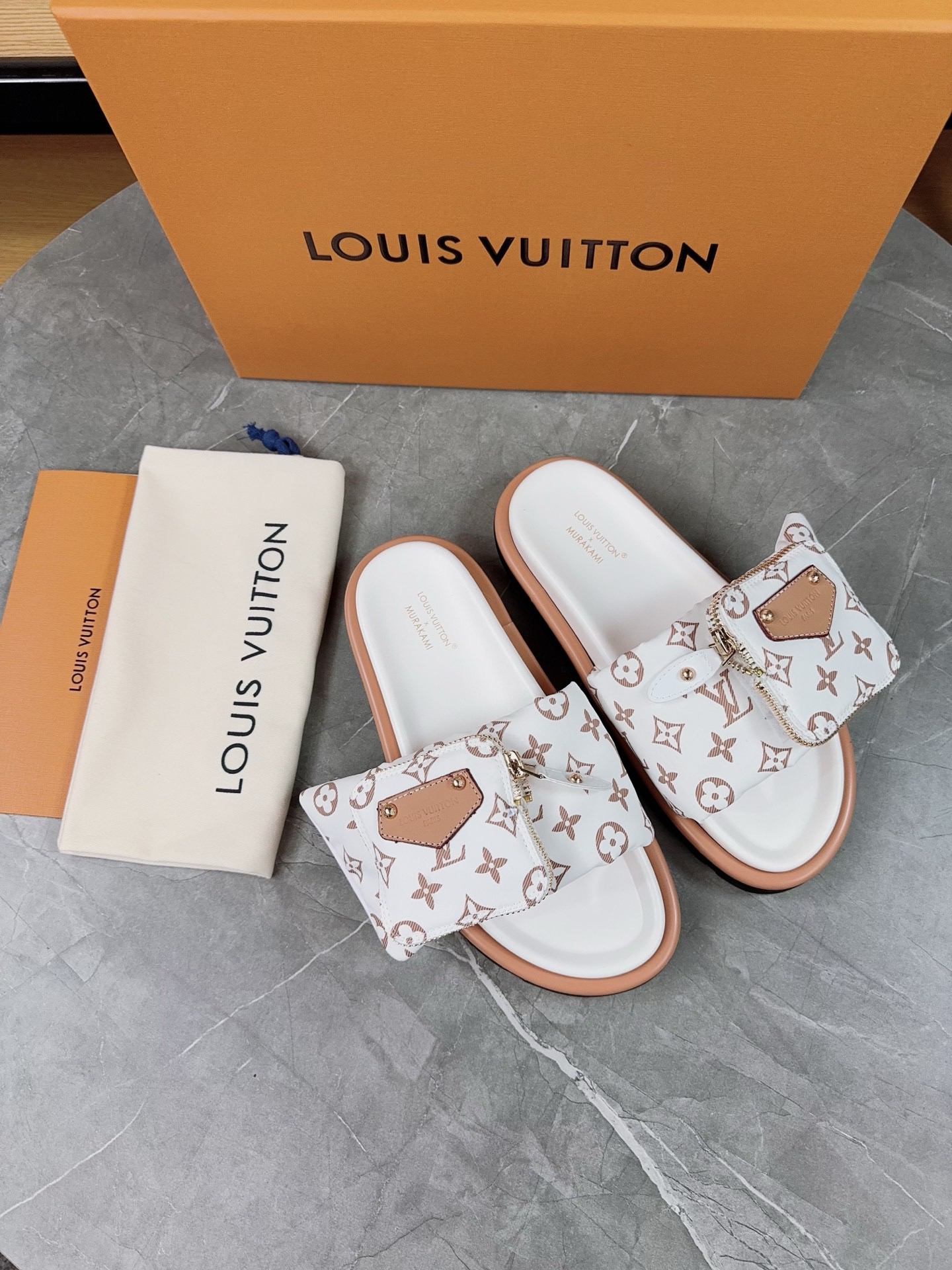 Louis Vuitton Pool Pillow Flat Comfort Slippers Size 36-46