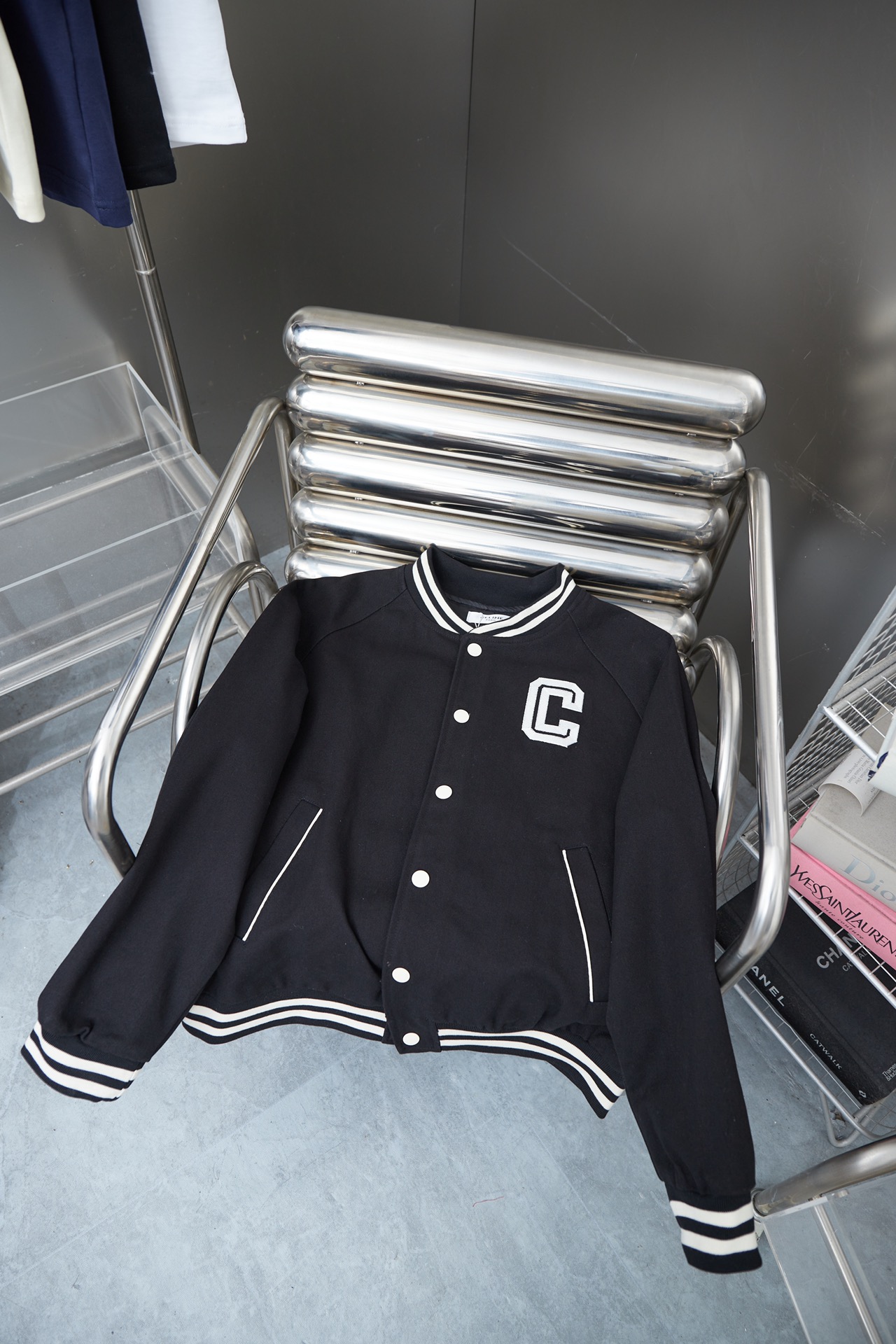 Celine 25SS NEW Embroider Baseball uniform Jacket Size S-XL