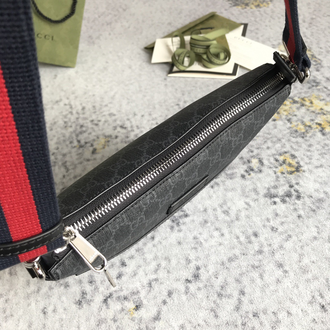 Gucci GG Supreme Black Messenger Mens Shoulder Bags for Men 2-Size