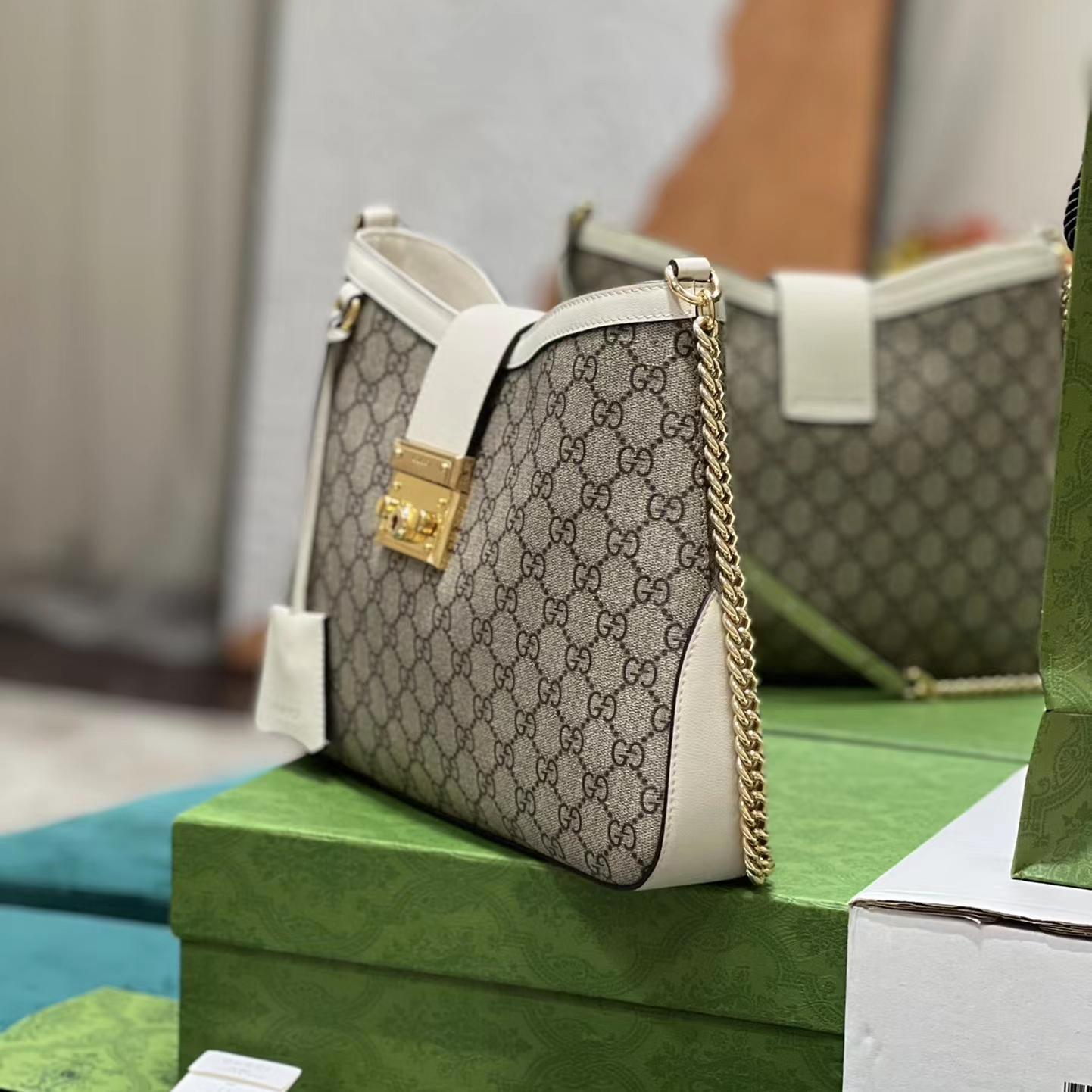 Gucci GG Ophidia GG Women Shoulder Bags Size 32.5*24*5.5cm