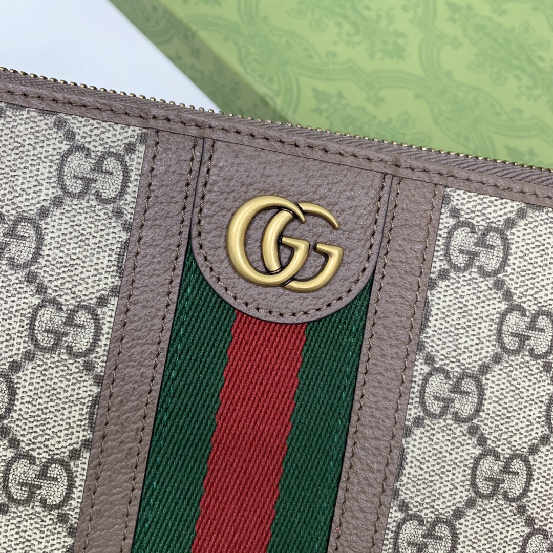 Gucci New GG Supreme Clutch Size 24*17.5*1cm Style 672989