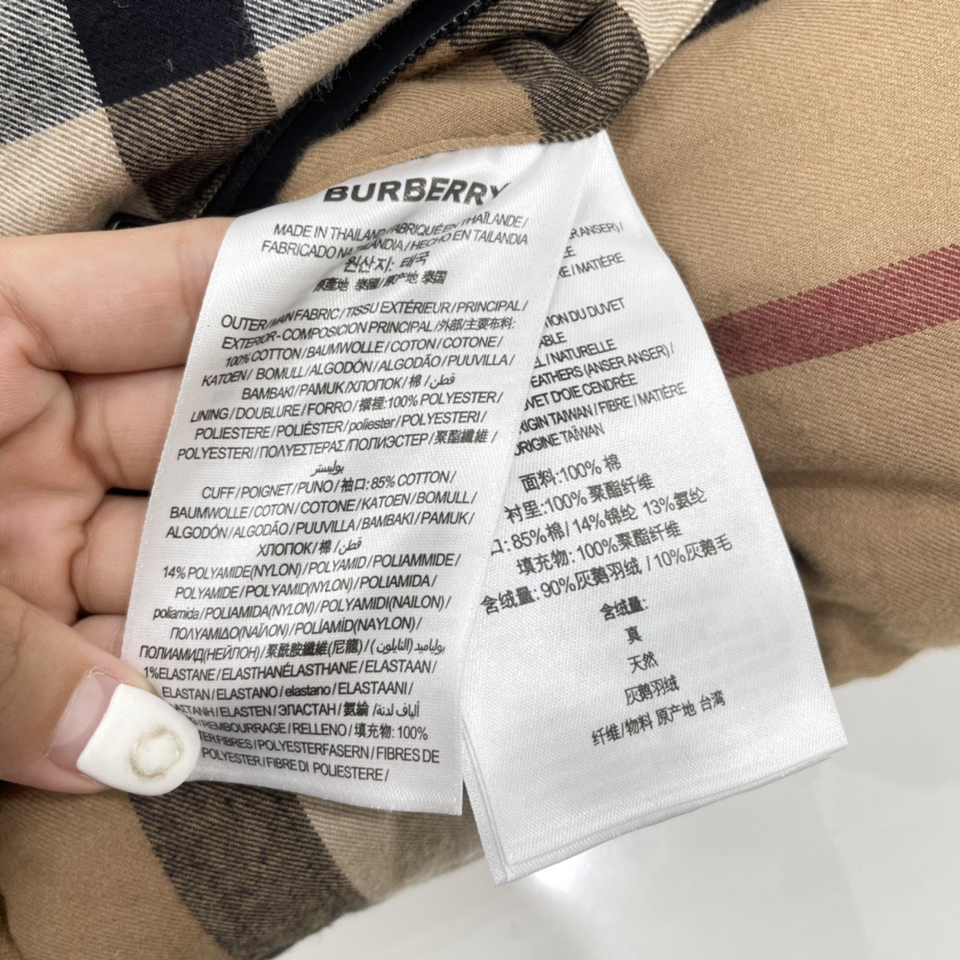 Burberry Winter Down Jacket Size S-2XL