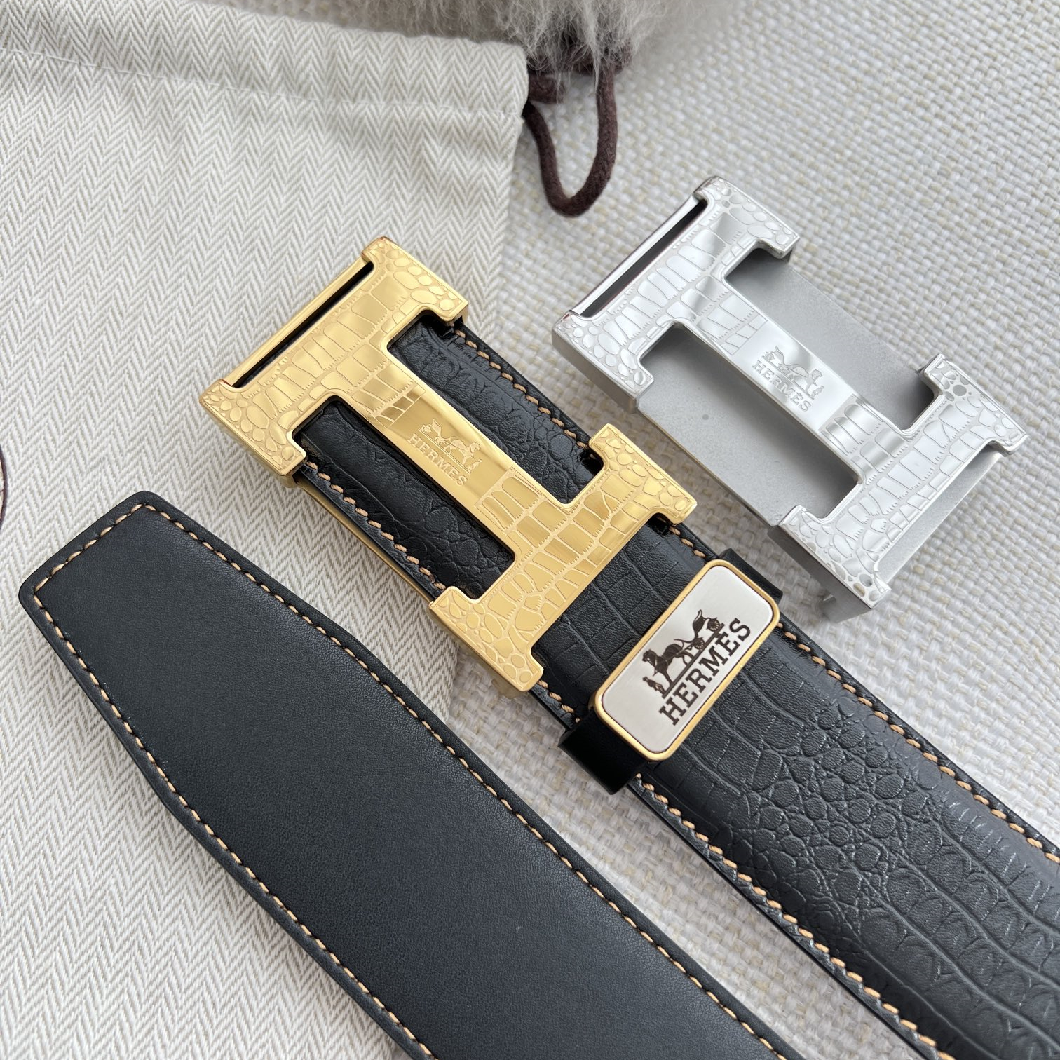 Hermes Mens Belt Width 3.8cm