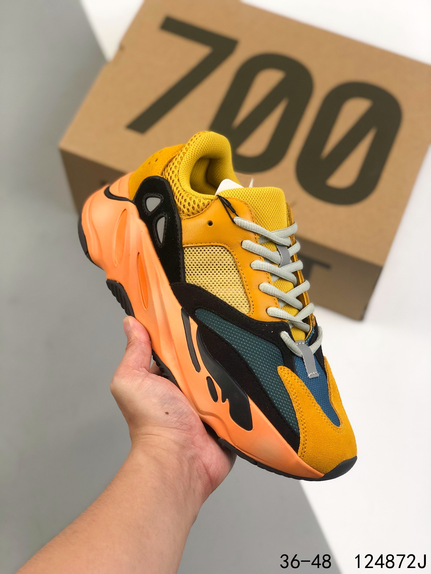 Yeezy Boost 700 V1 Sun Mens/Women's Sneakers Shoes 36 - 48