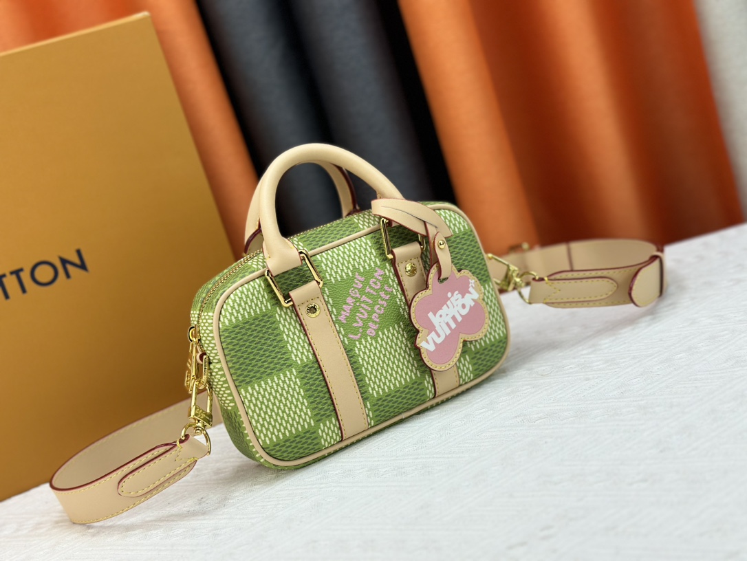 Louis Vuitton N40643 Nano Porte Documents Voyage Women Shoulder Bags Size 20*13*5cm