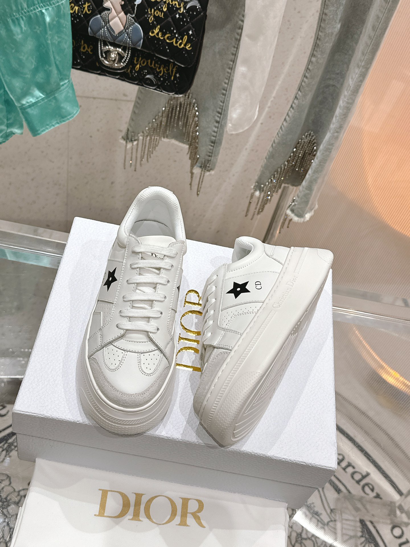 Dior Star Sneaker mit Plateausohle Size 36-41
