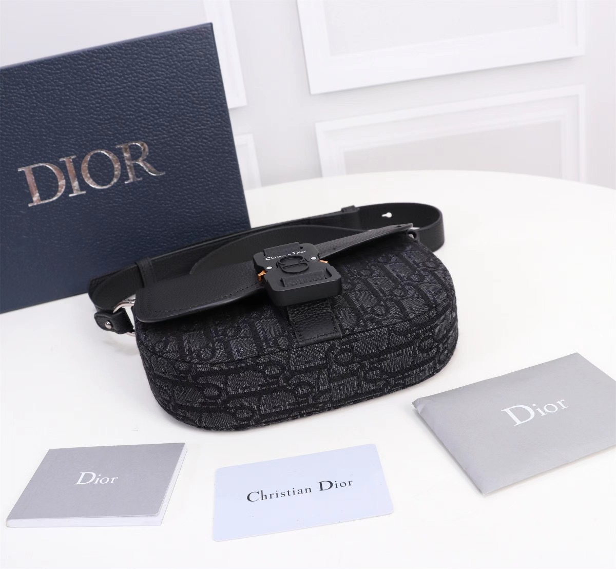 Dior Oblique Mens Shoulder Bags Size 19.5*13*4.3cm