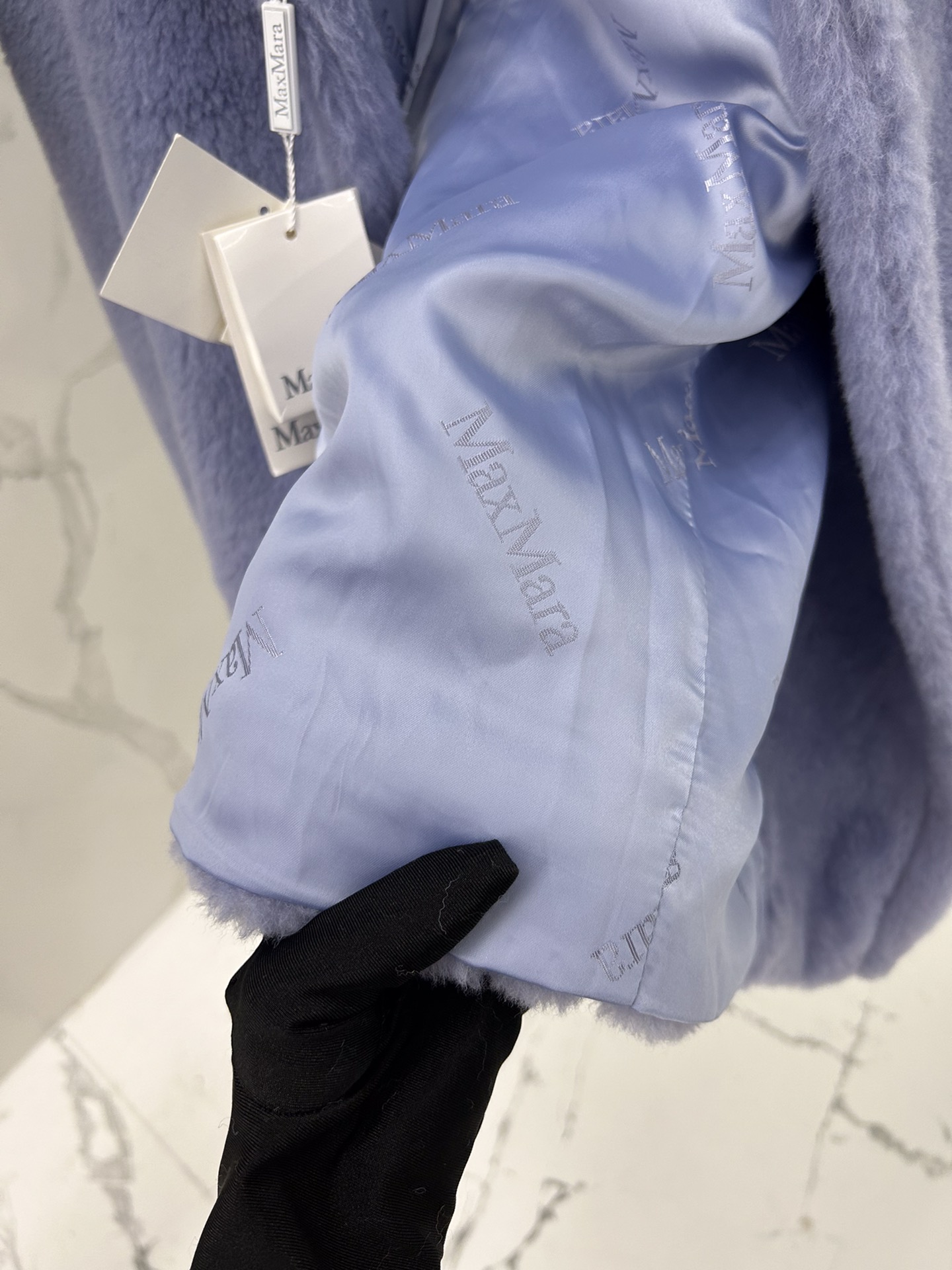 Max Mara Teddy fur long coat Size XS-M