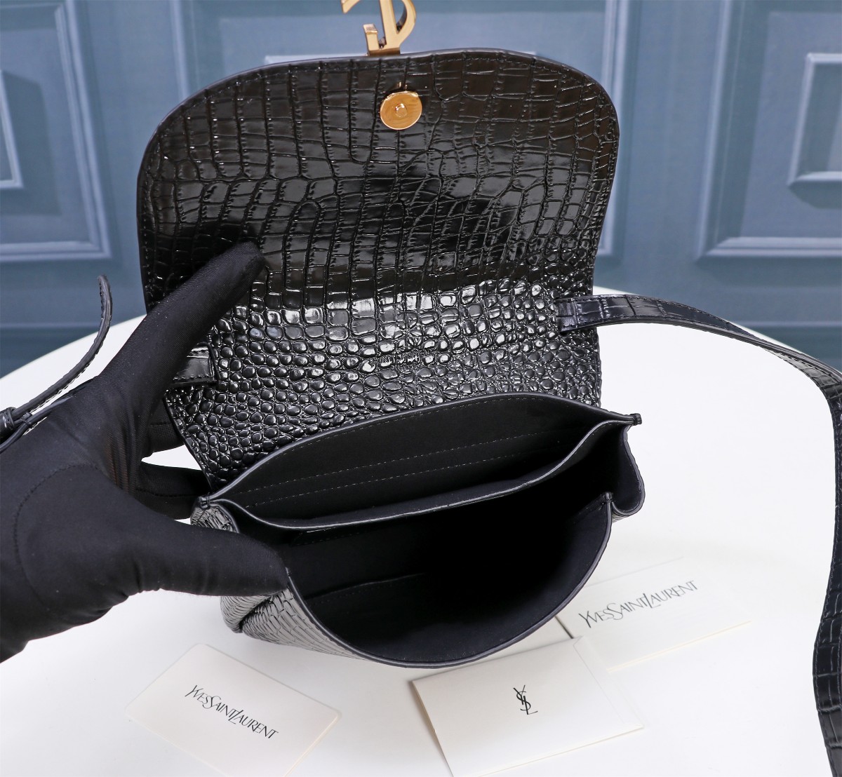 YSL Kaia Small Women Shoulder Bags Size 18*15*5cm