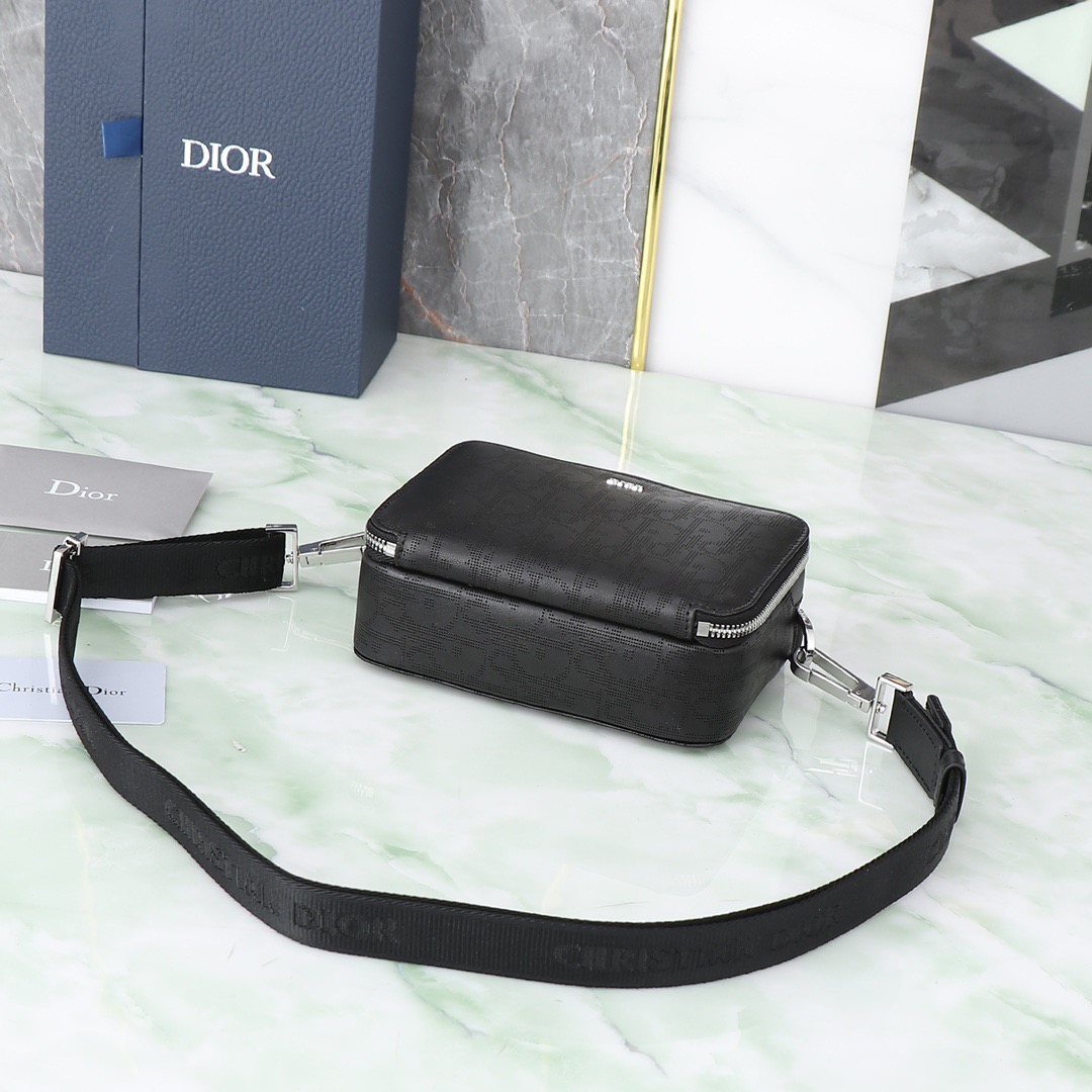 Dior Oblique Galaxy Mens Shoulder Bags Size 17*12.5*5cm
