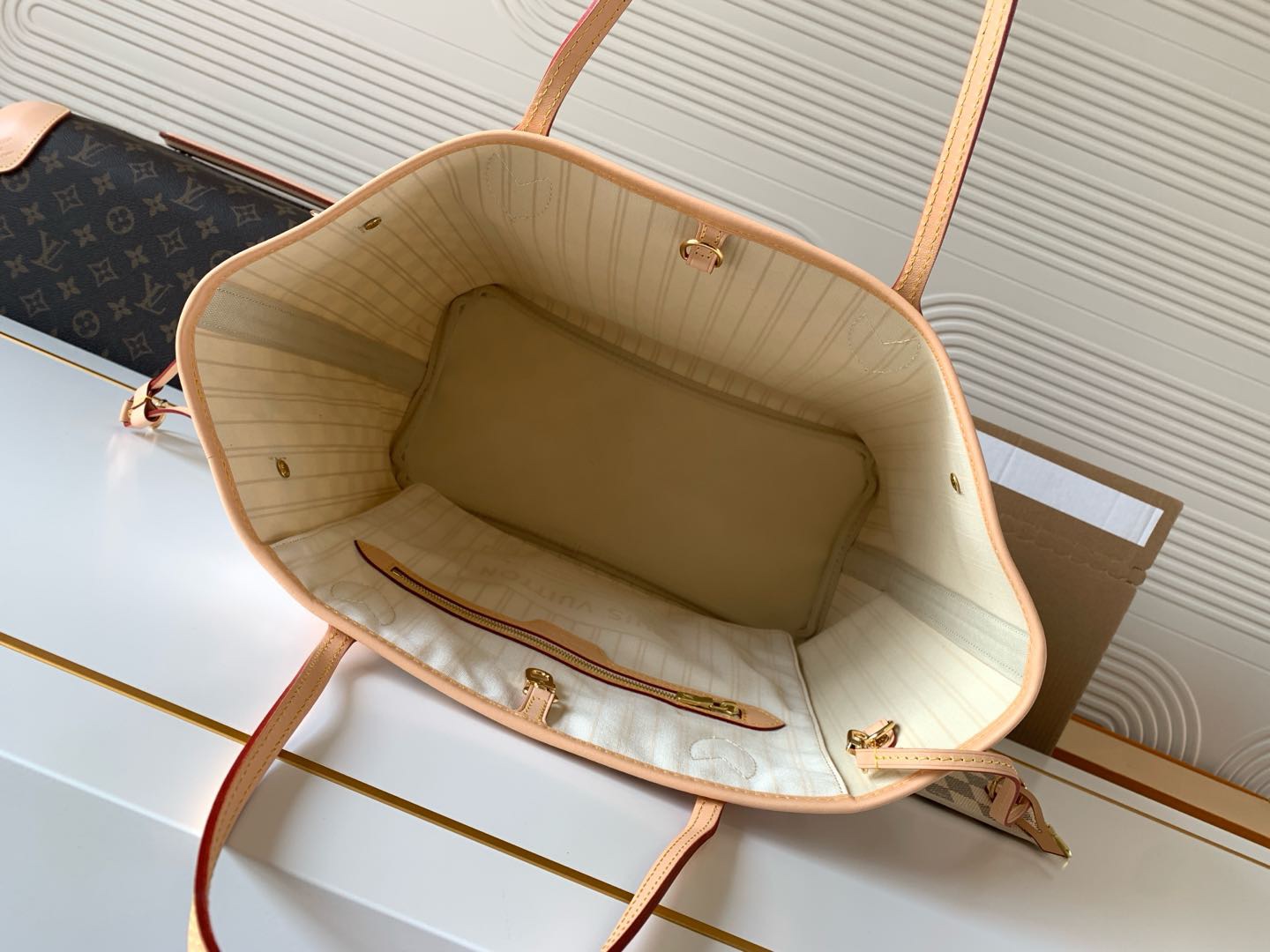 Louis Vuitton N40604 Neverfull MM Tote Bag Size 31*28*14cm