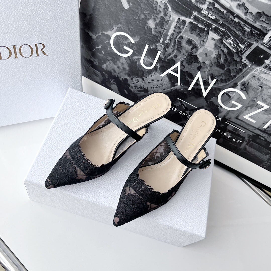 Dior Capture Heeled Mule Pumps Size 35-40