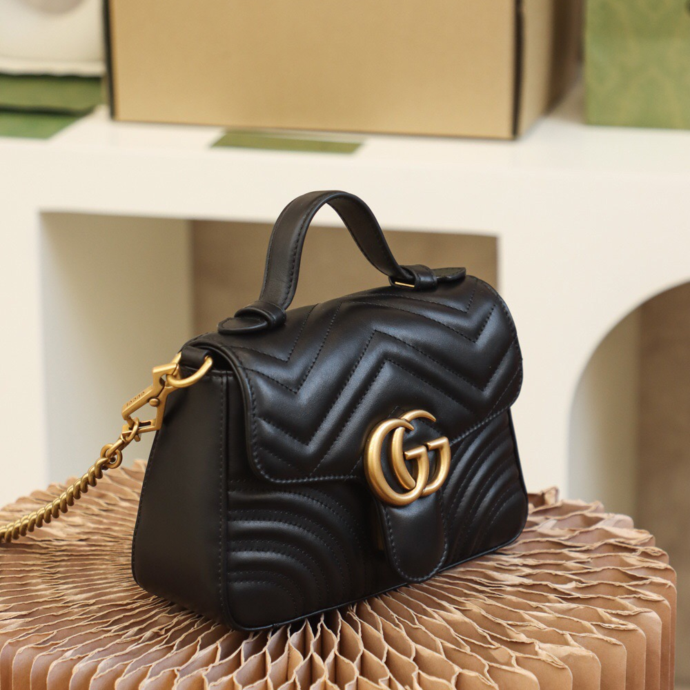 Gucci GG Marmont Top Handle Bags Women Shoulder Bags Size 21*15.5*8cm