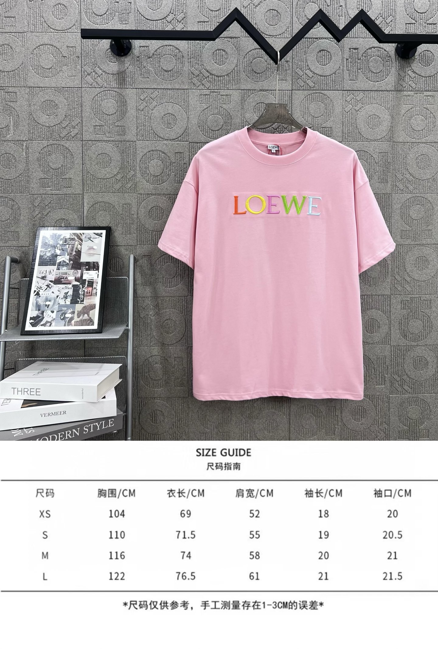 Loewe T Shirt  Embroider Logo Size XS-L