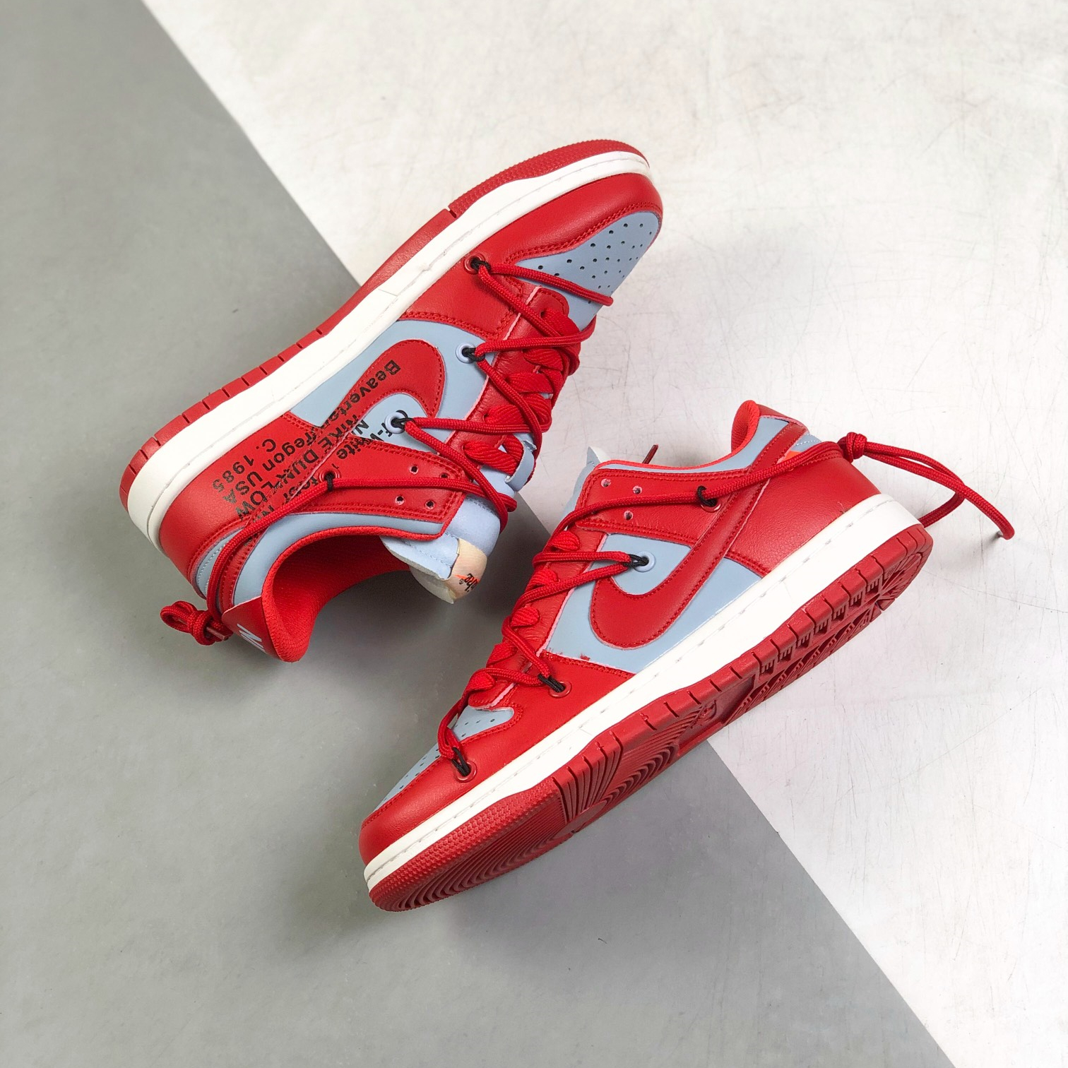 Nike SB Dunk x Off White Low Top Mens/Women Sneakers Shoes White Red 36 - 46