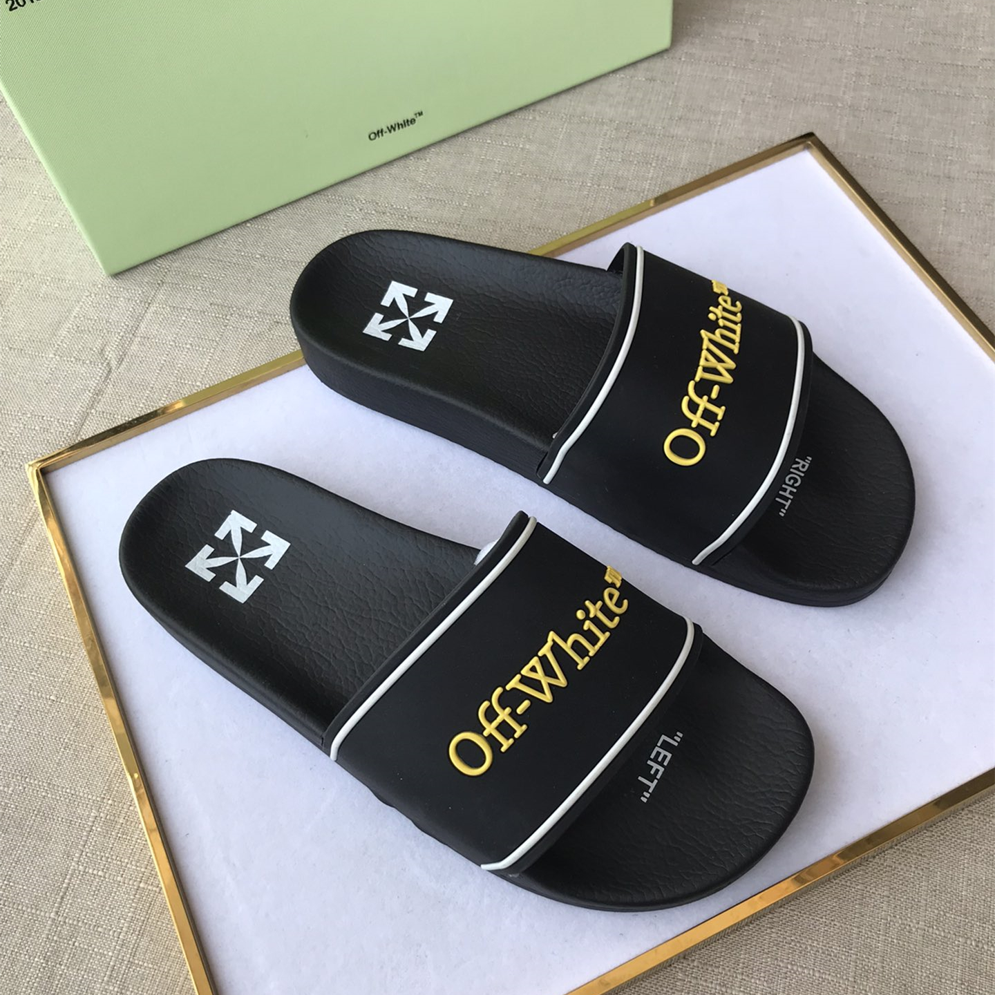 OFF White Mens Women Sandals Gr. 36-46