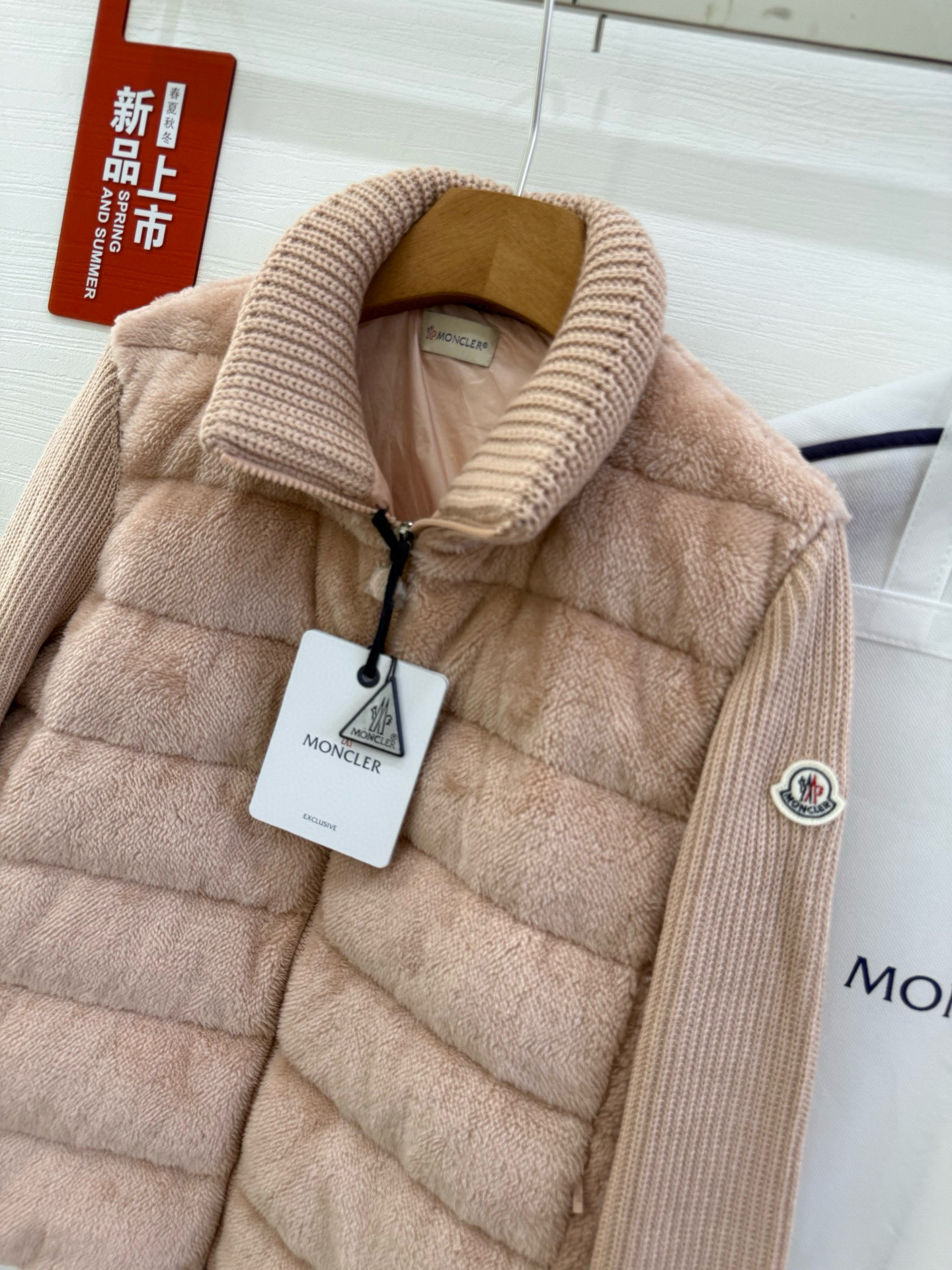 Moncler 25SS Teddy bear fur Women Down Jacket Size S-XL