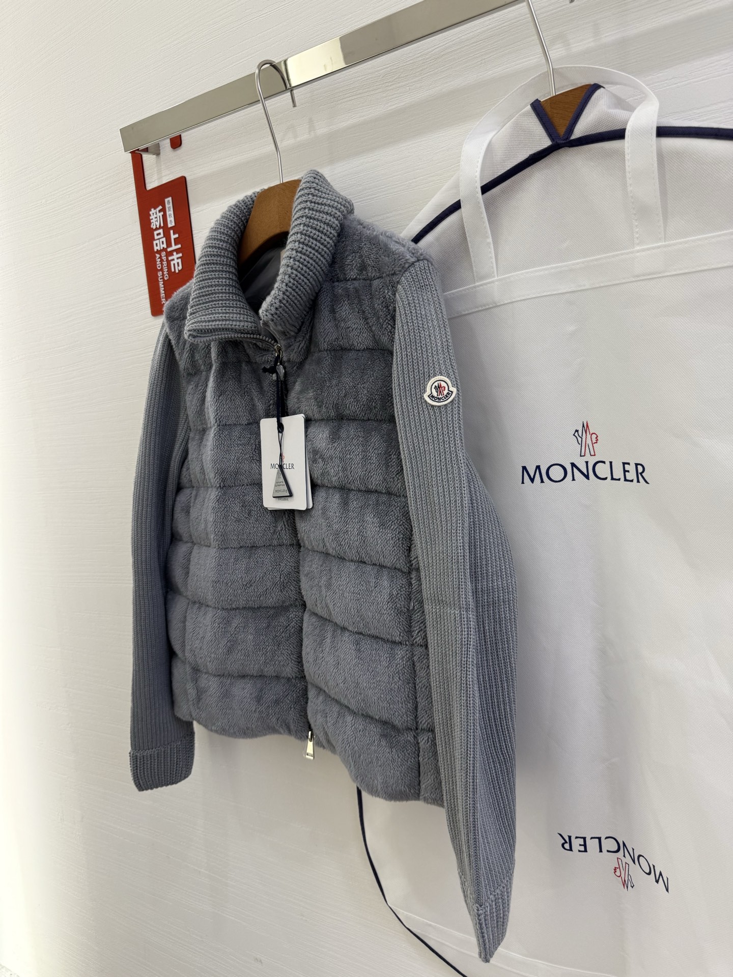 Moncler 25SS Teddy bear fur Women Down Jacket Size S-XL