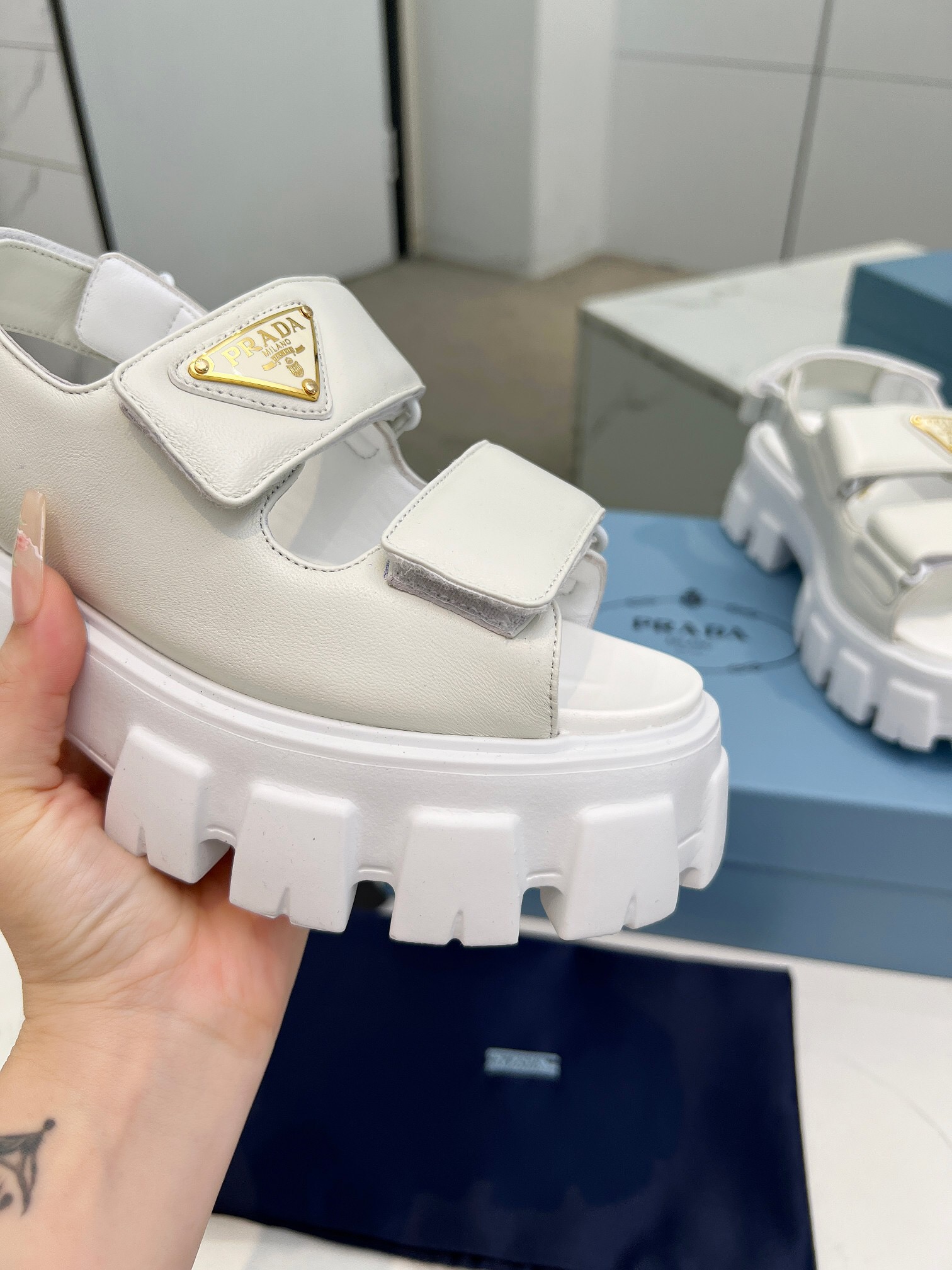 Prada 2024 New Monolith sandals Size 36-41