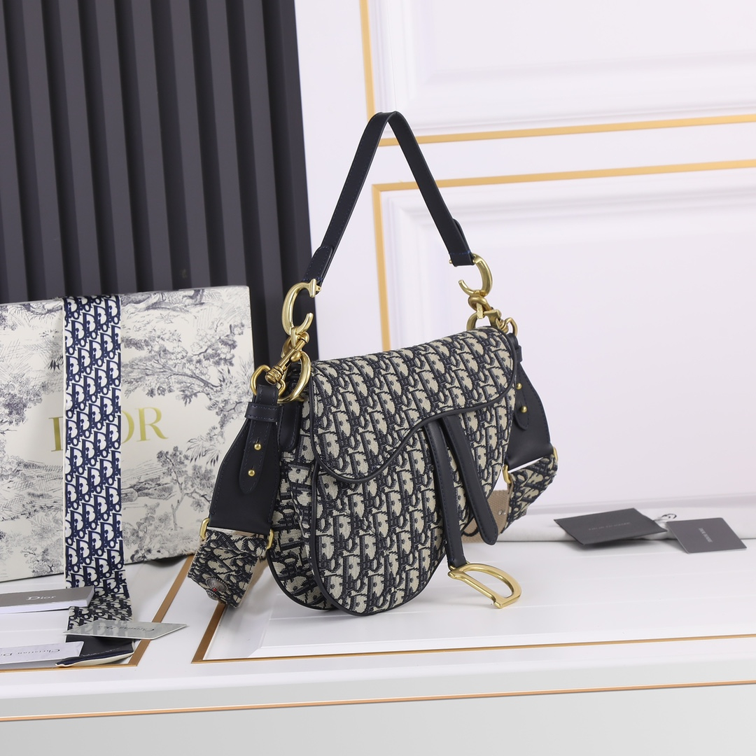Dior Saddle Bags With Strap Women Shoulder Bags Size 25.5*20*6.5cm