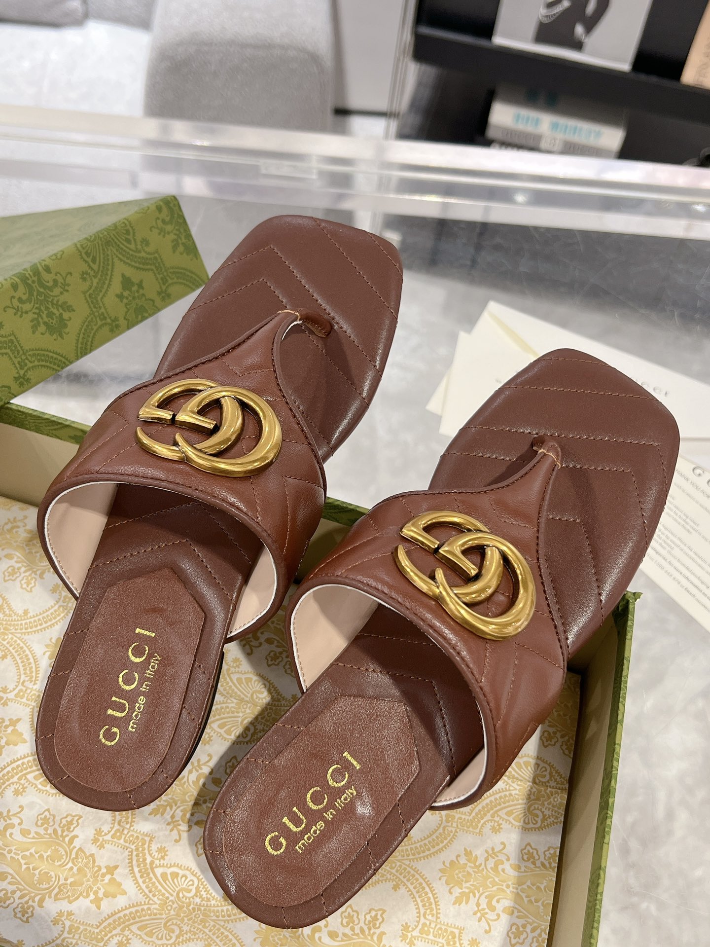Gucci GG Marmont Slippers Size 36-41