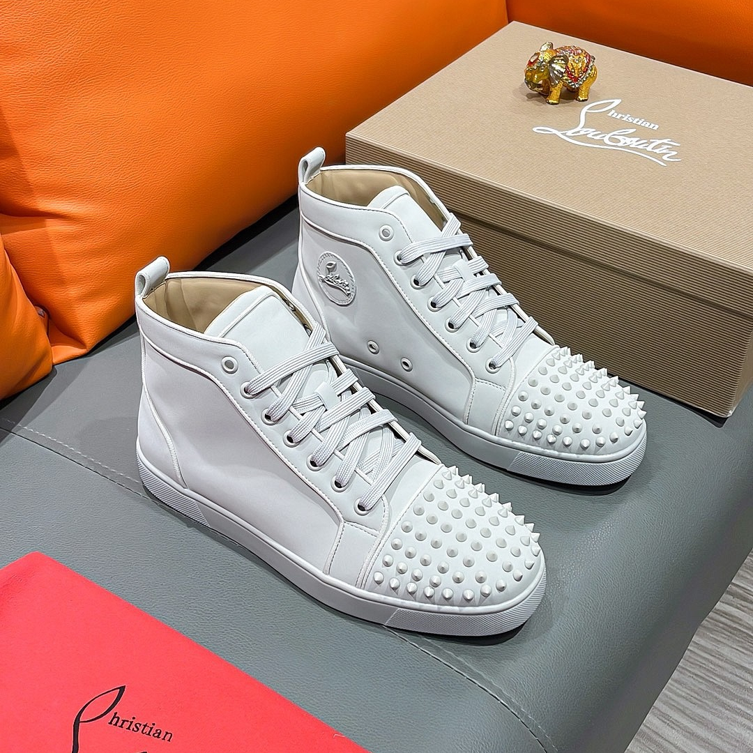 Christian Louboutin Lou Spikes High-Top Sneaker Size 36-46