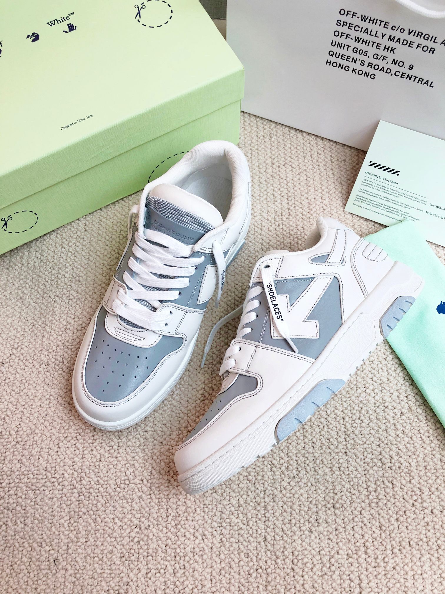 OFF White Out of Office Calf Leather Sneaker Size 36-45