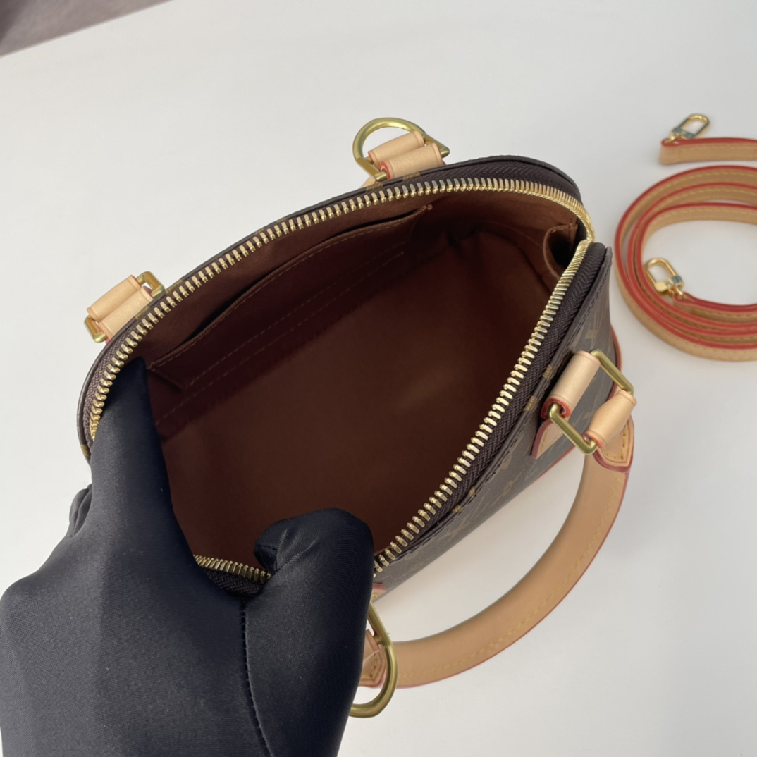 Louis Vuitton M53152 Alma Women Shoulder Bags Size 23.5*17.5*11.5cm