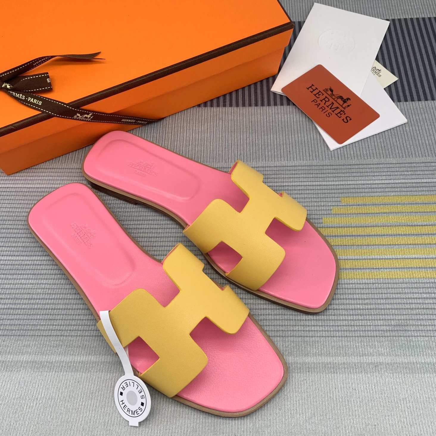 Hermes Oran Slippers Size 35-41 5-Color