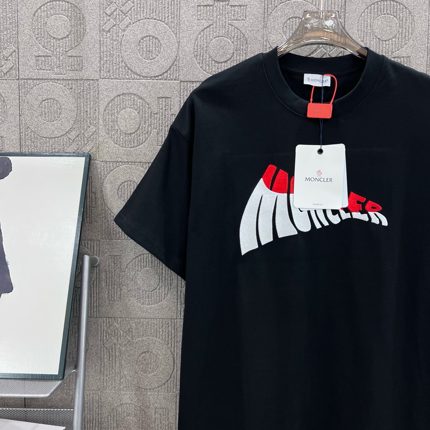 Moncler T Shirt  Embroider Logo Size XS-L